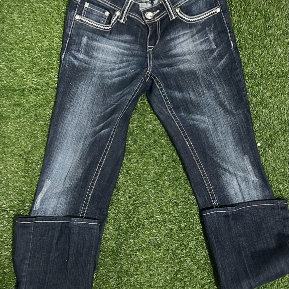 Women's Dark Blue Jeans - Picture 1 of 3